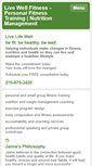 Mobile Screenshot of livewellfitness.net