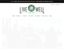 Tablet Screenshot of livewellfitness.com